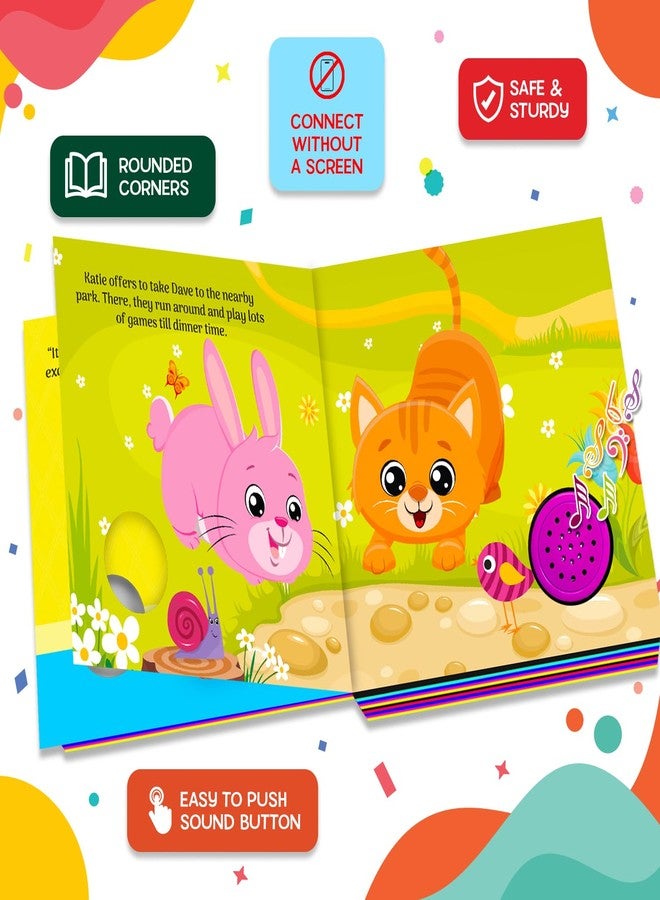 BRIJBASI Fun at The Katie and Dave - Interactive Sound Book for Kids | Musical Rhymes and Storytime Learning | Colorful Board Book for Toddlers - Image 5
